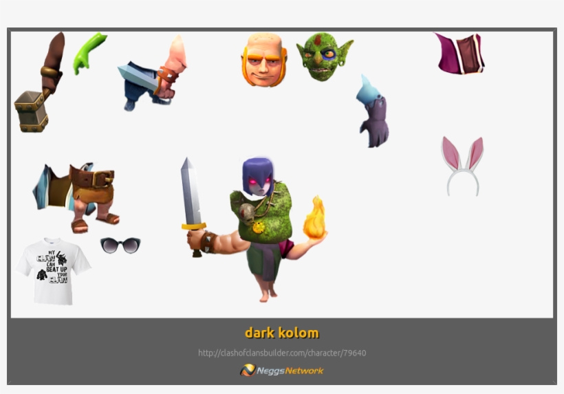 Dark Kolom Character - Clash Of Clans France, transparent png download