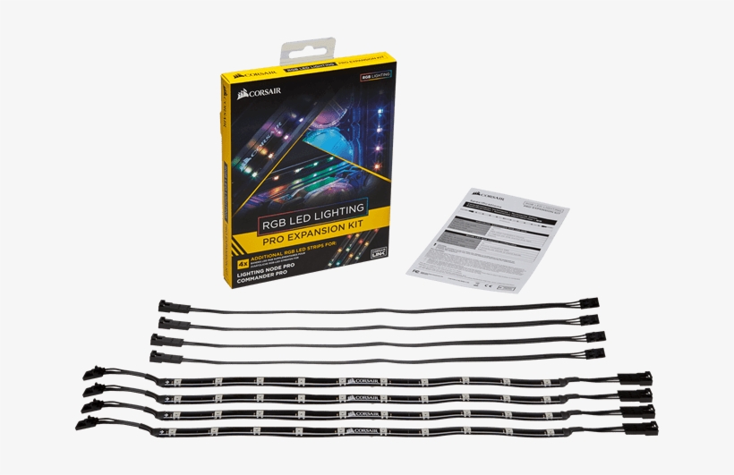 Corsair Rgb Led Lighting Pro Expansion Kit Overview - Corsair Rgb Led Lighting Pro Expansion Kit, transparent png download