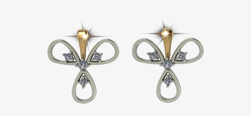 Buy Ary Jewellers Silver Daimond Tops T009 Online - Earrings, transparent png download