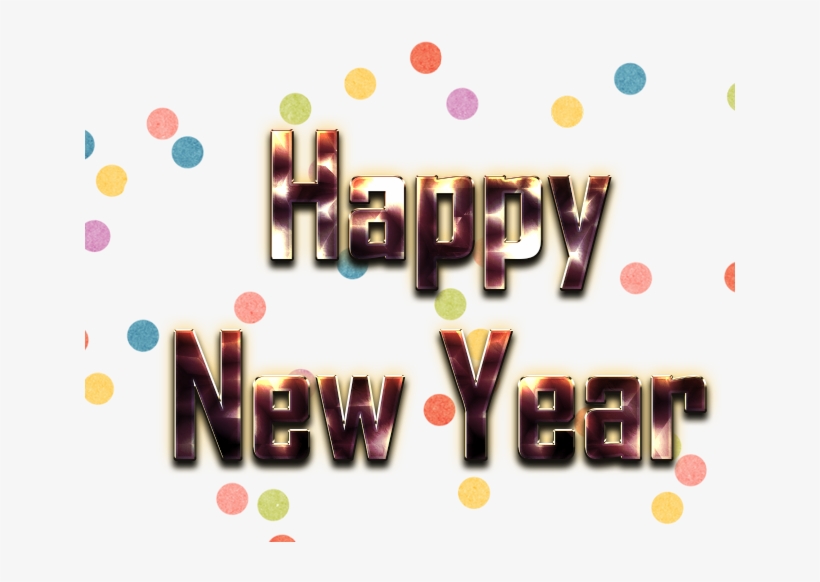 Happy New Year Word Transparent - Graphic Design, transparent png download