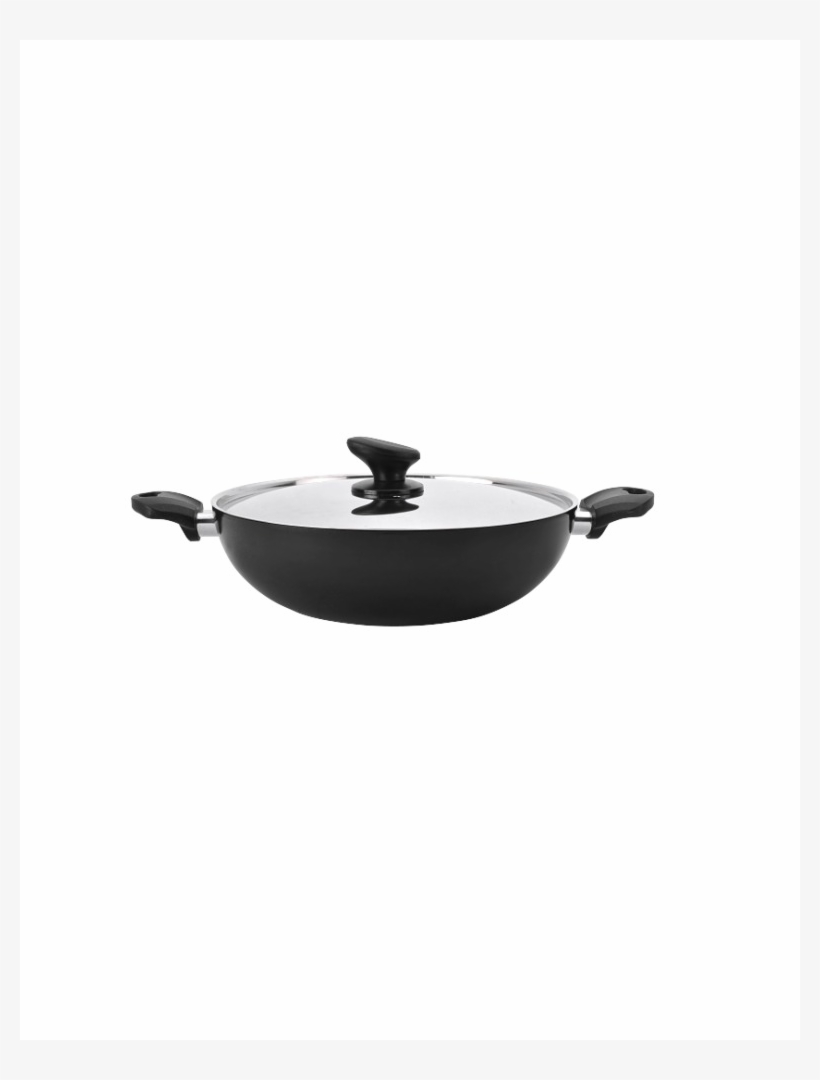 Alda Hard Anodised Wok Pan With Lid - Lid, transparent png download
