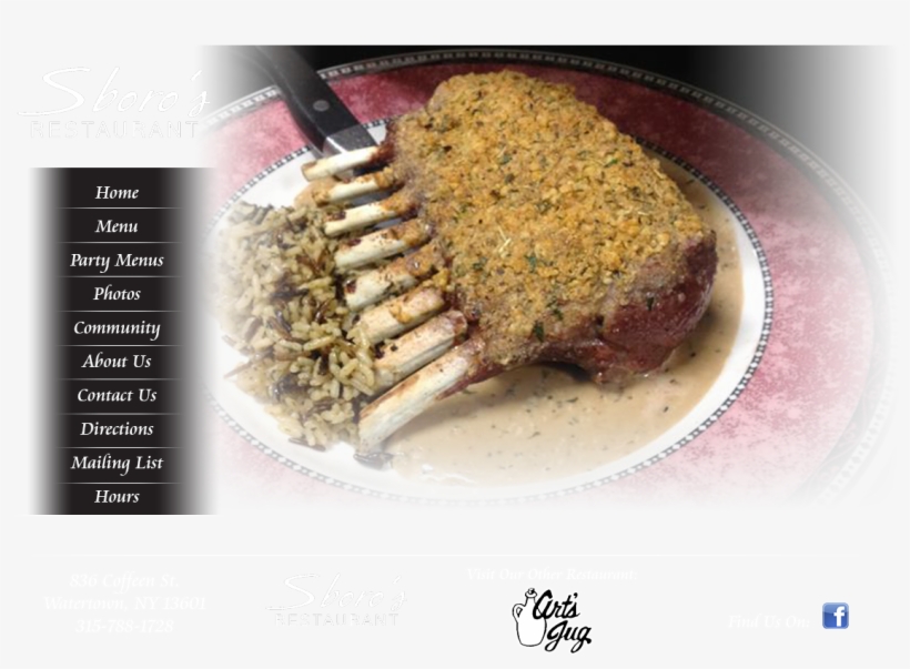 Sboro's Restaurant & Chop House - Rack Of Lamb, transparent png download