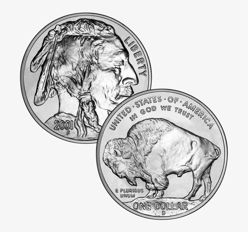 Usa 2001 Buffalo Dollar, transparent png download