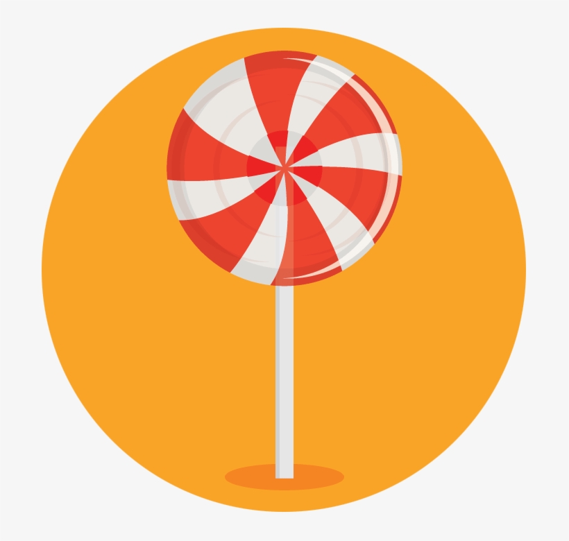 Lollipop - Beach Umbrella Top View, transparent png download
