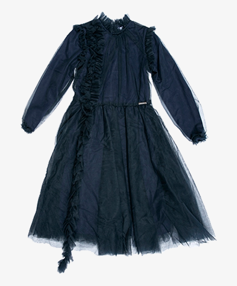 Msgm Kids Ruffled Tulle Dress - Overcoat, transparent png download