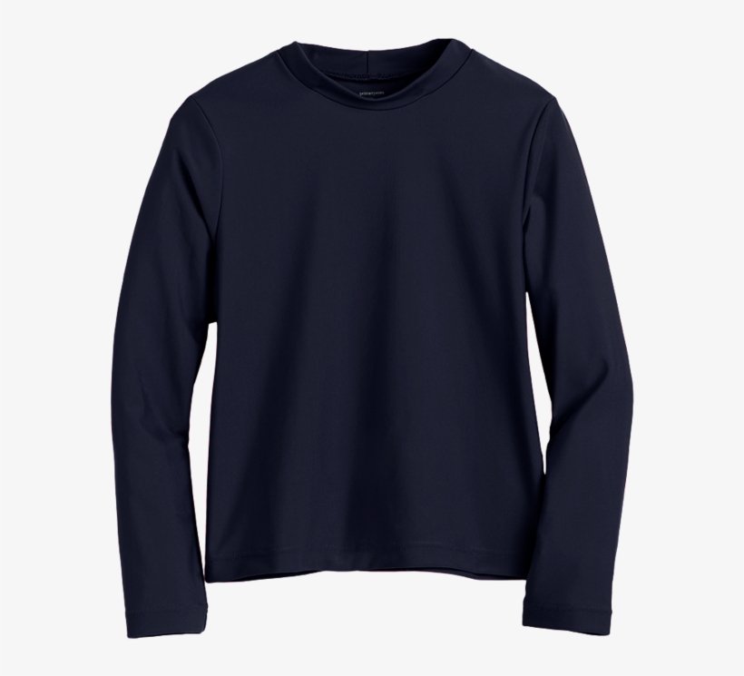 The Swim Long Sleeve Top Navy P - Sweatshirt, transparent png download