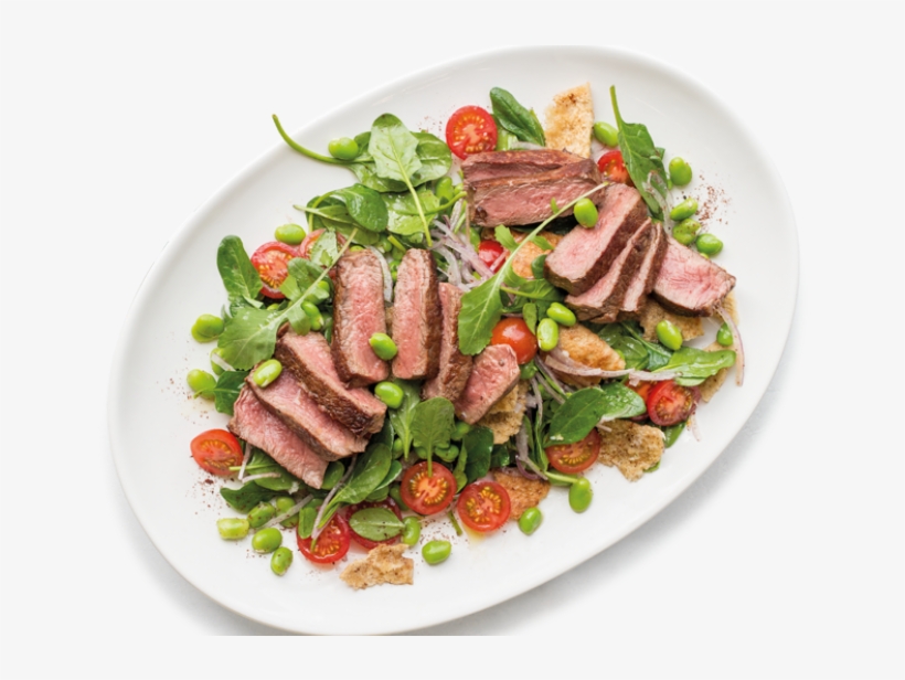 Mediterranean Beef Eye Fillet Steaks With Broad Bean - Carpaccio Salad Png, transparent png download