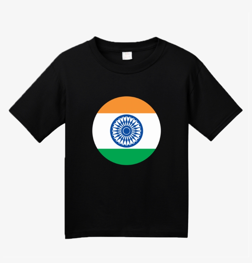 Youth Black Indian Flag - Shirt, transparent png download