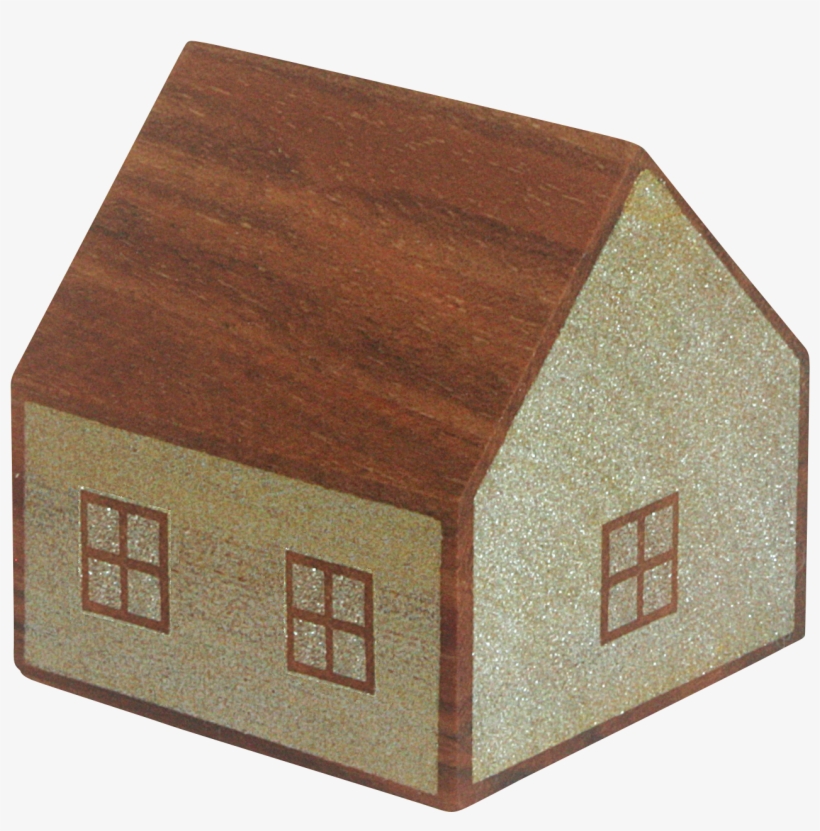 Walnut And Golden Flakes House Wood Decorations - Plywood, transparent png download