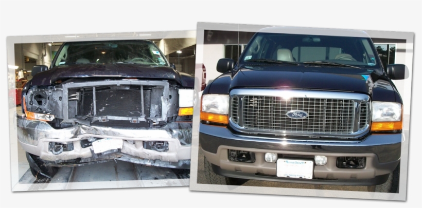 Rick's Auto Body Before And After Truck - Ford Excursion, transparent png download