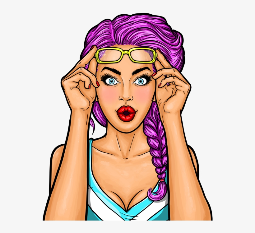 Pop Art Woman Png, transparent png download