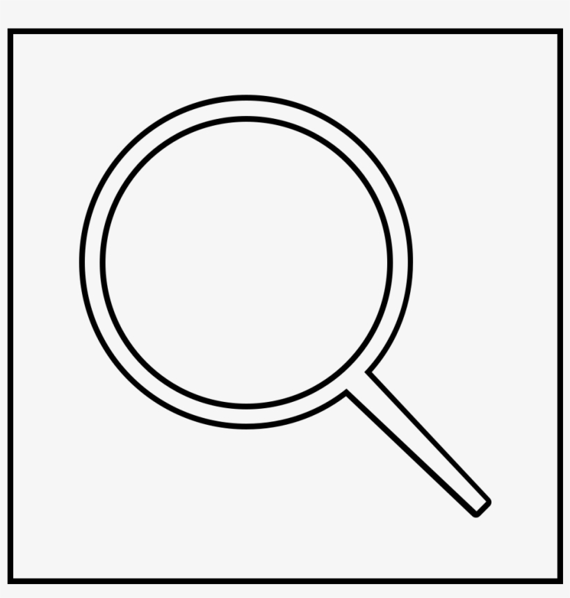 Search Button Coloring Page - Depth Spinner, transparent png download