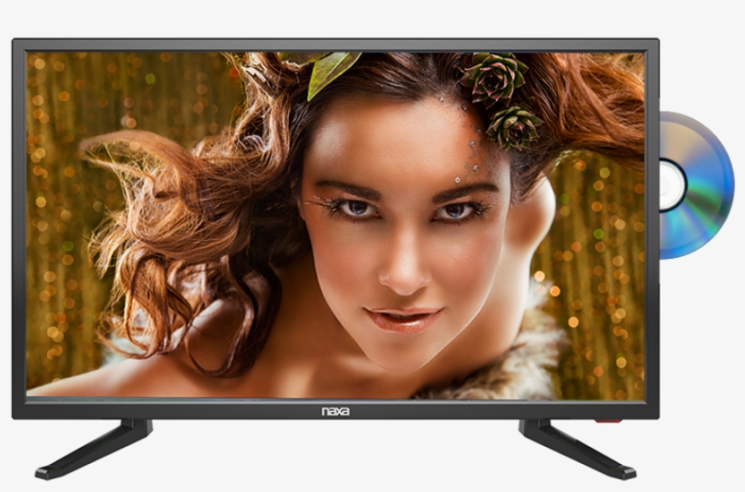 24” Class Led Tv And Dvd/media Player Car Package - Naxa Led Tv Dvd Player, transparent png download