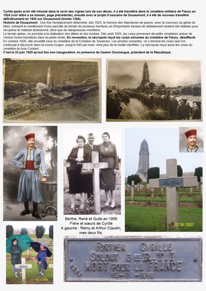 Cyrille Après Avoir Été Inhumé Dans Le Ravin Des Vignes - Verdun, transparent png download