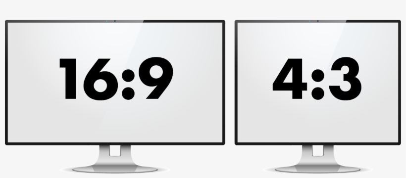 16x9vs4x3 - Computer Monitor, transparent png download