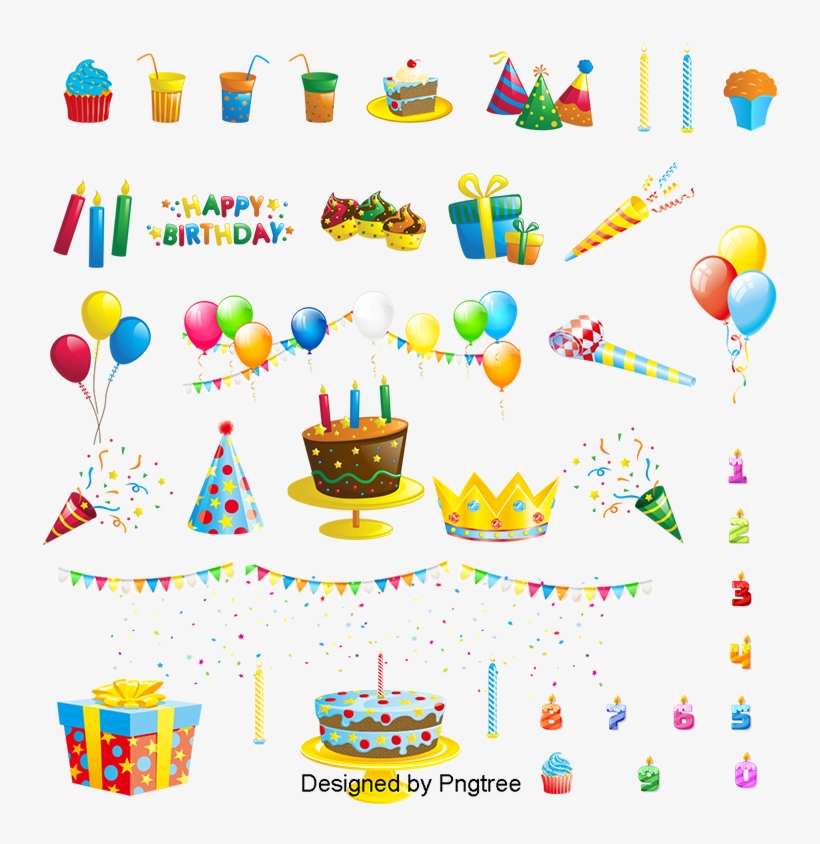 Cartoon Birthday Elements, Birthday Clipart, Gift Boxes, - Firmas Con El Nombre De Andrea, transparent png download