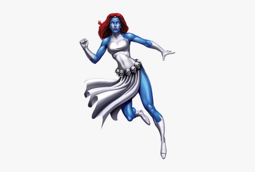 Mystique Marvel Xp X Men Blue Body Paint PNG Image Transparent PNG