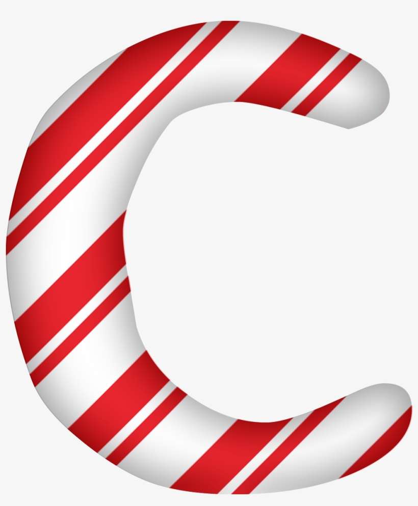 Letter C Png - Candy Cane Letter C, transparent png download