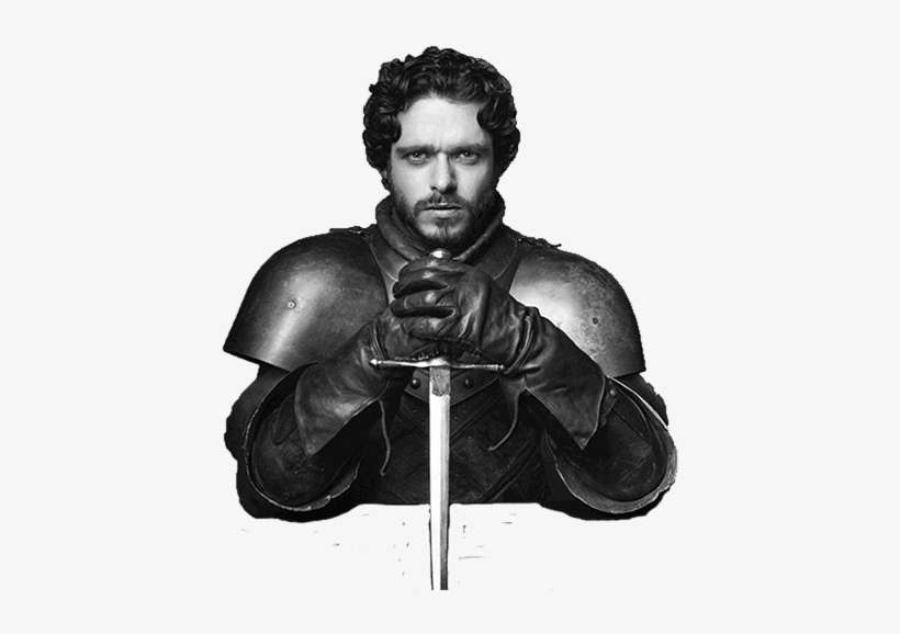 Jon Snow Black And White Photograph Of Richard Madden - Game Of Thrones Portrait, transparent png download