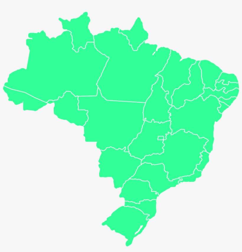 Brazil Map - Brazil, transparent png download