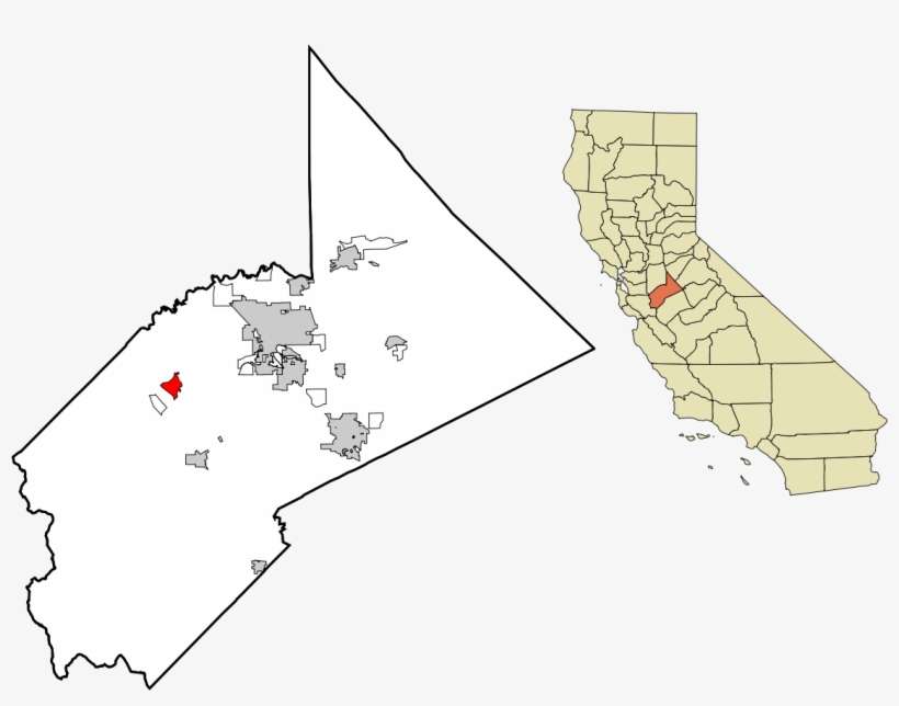 Turlock On California Map, transparent png download