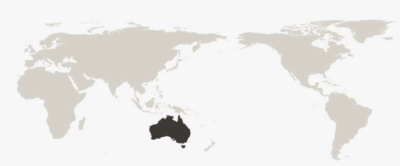 Us Map Outline Labeled - World Map Centered On Asia, transparent png download