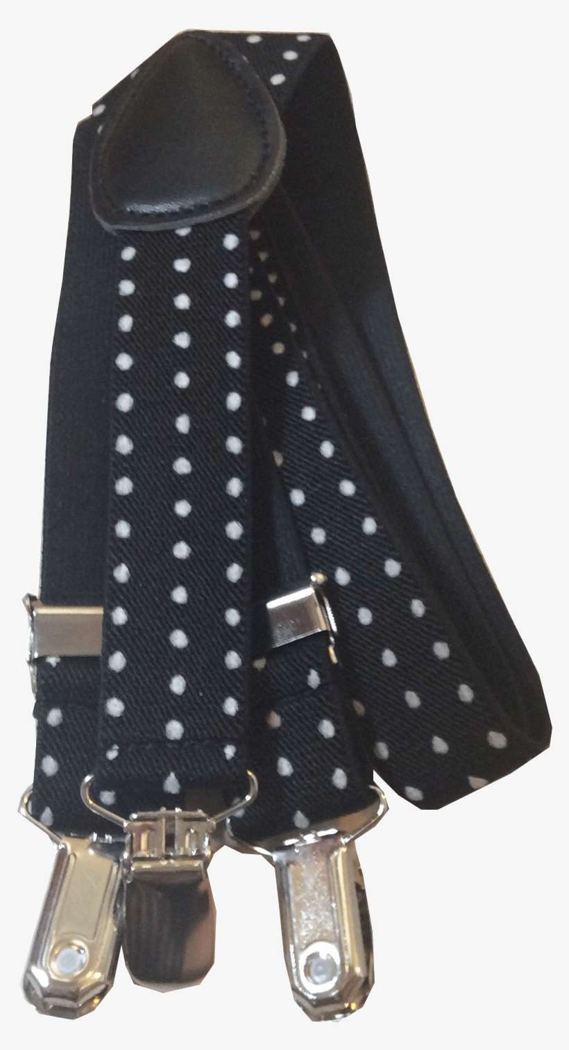 Black & White Polka Dot Suspender - Polka Dot, transparent png download