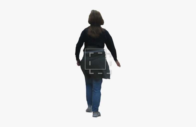 Woman Walking Away Png - Girl Walking Away Png, transparent png download