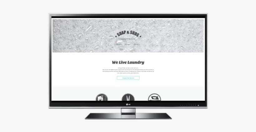 Soap & Suds Template Desktop View - Tour Guide, transparent png download