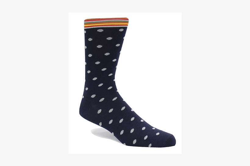 Polkadots White New - Sock, transparent png download