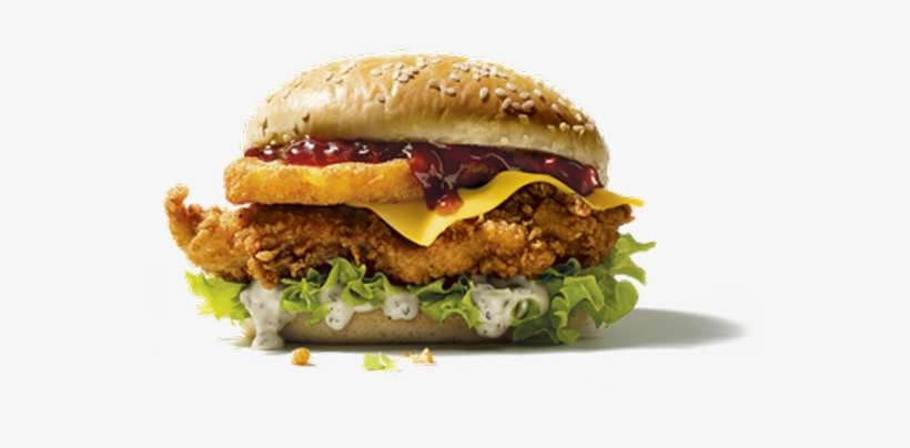The Kfc Christmas Burger - Kfc Christmas Burger, transparent png download