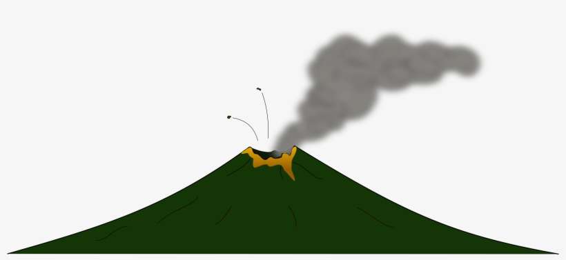 Hill Clipart Transparent - Volcano Eruption Png Gif, transparent png download