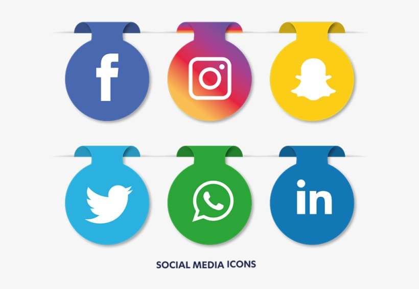 Download Social Media Icons Set - Facebook Instagram Icon Png ...