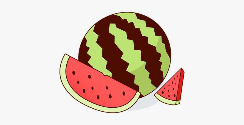 Watermelon Fruit Melon Food Sweet Deliciou - 西瓜 可愛 圖片, transparent png download