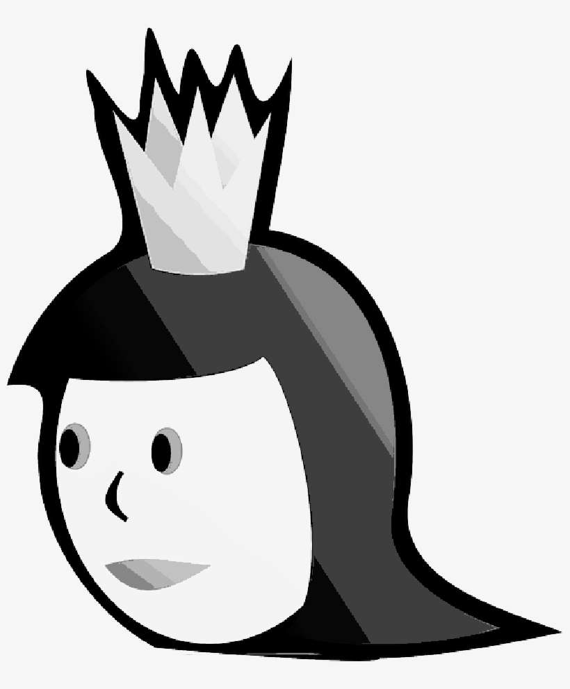 Queen, Princess, Head, Woman, Girl, Crown, - Queen Of Spades Simple, transparent png download