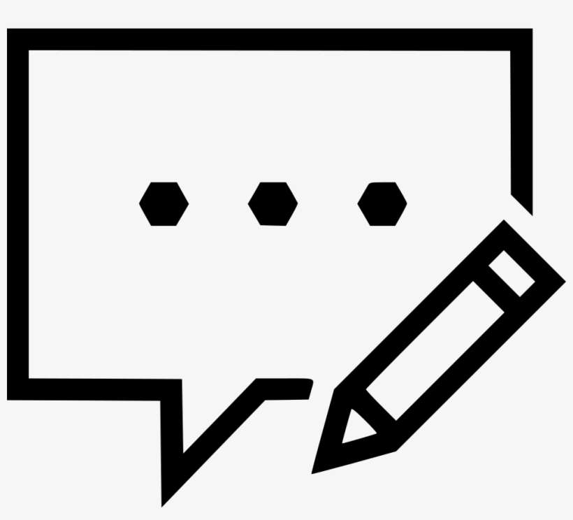 Message Edit Write Writing Bubble Pen Pencil Conversation - Report Icon, transparent png download