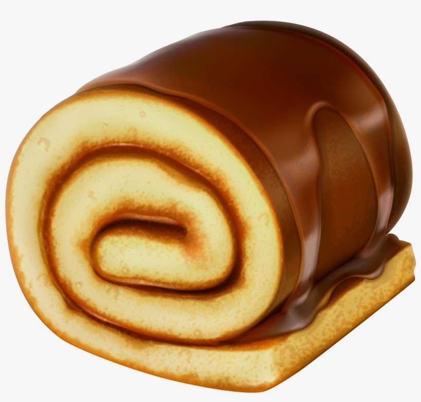 Sweets Clipart, Food Clipart, Food Drawing, Dessert - Swiss Roll Clip Art, transparent png download