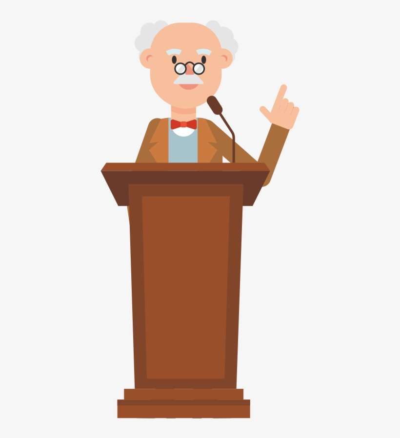 Open - Podium Cartoon, transparent png download