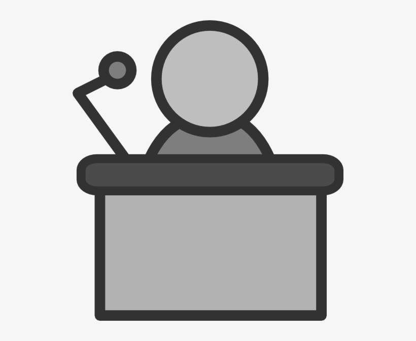 Clipart Speaker At Podium - Podium Clipart, transparent png download