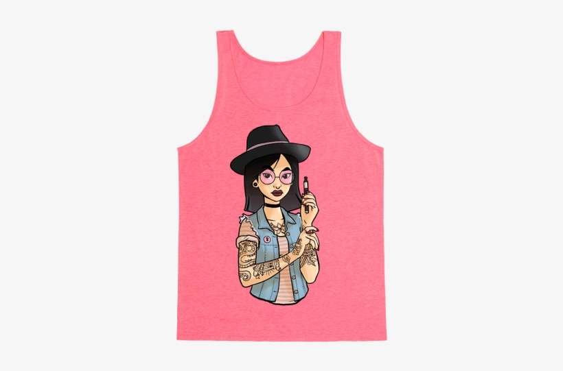 Punk Fashion Mulan Tank Top - Punk Mulan, transparent png download