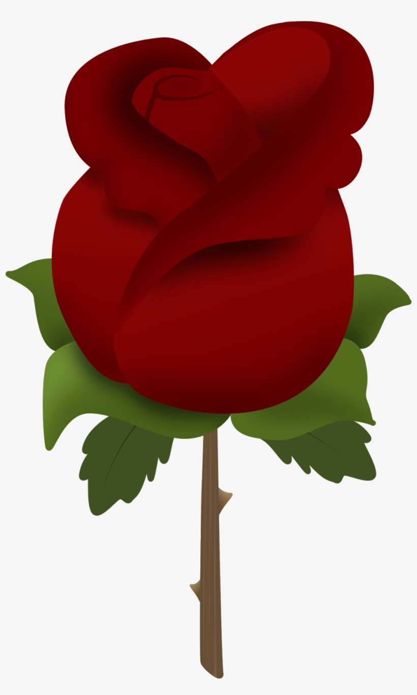 Soft Bush Clip Art At Clker - Imagem De Rosa Vermelha Em Png, transparent png download