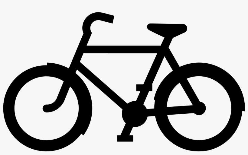 Bike Biking Clip Art Homedede - Black And White Bike, transparent png download