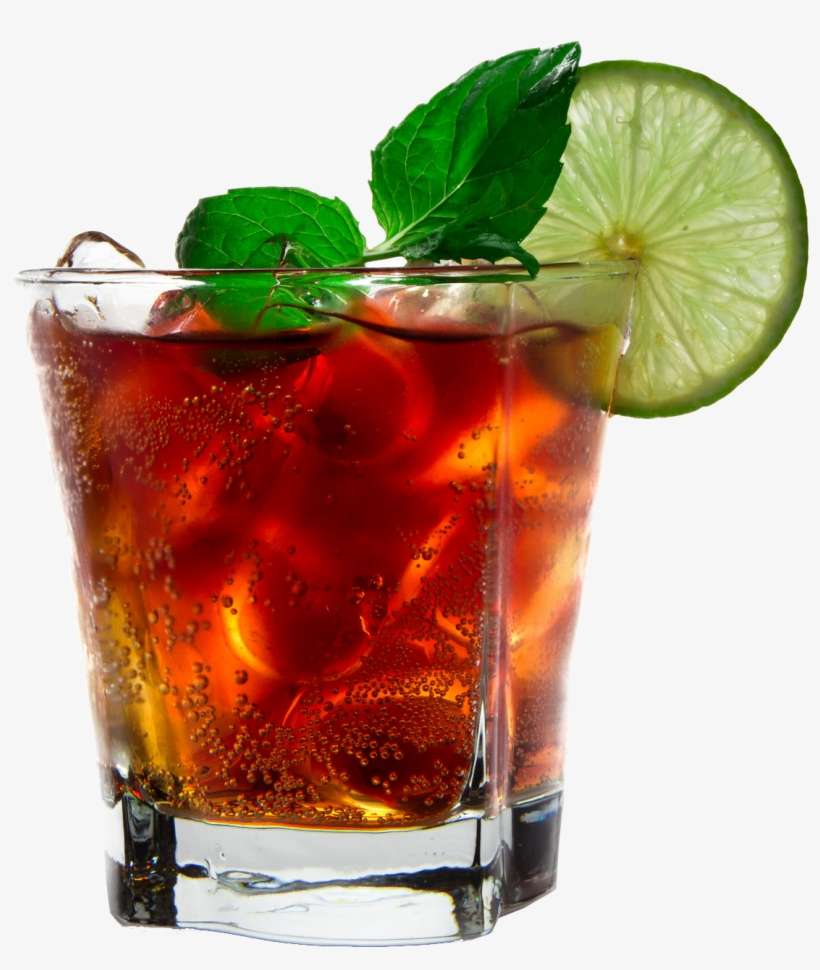Cola With Ice Cubes Png Royalty-free Image - Hard Drinks In Glass, transparent png download