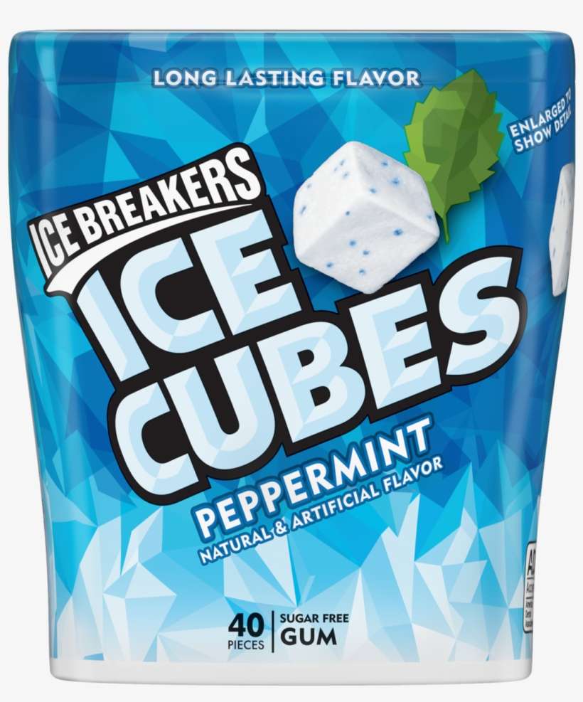 Ice Breakers Ice Cubes Cool Wintergreen Gum, 40 Cubes, transparent png download