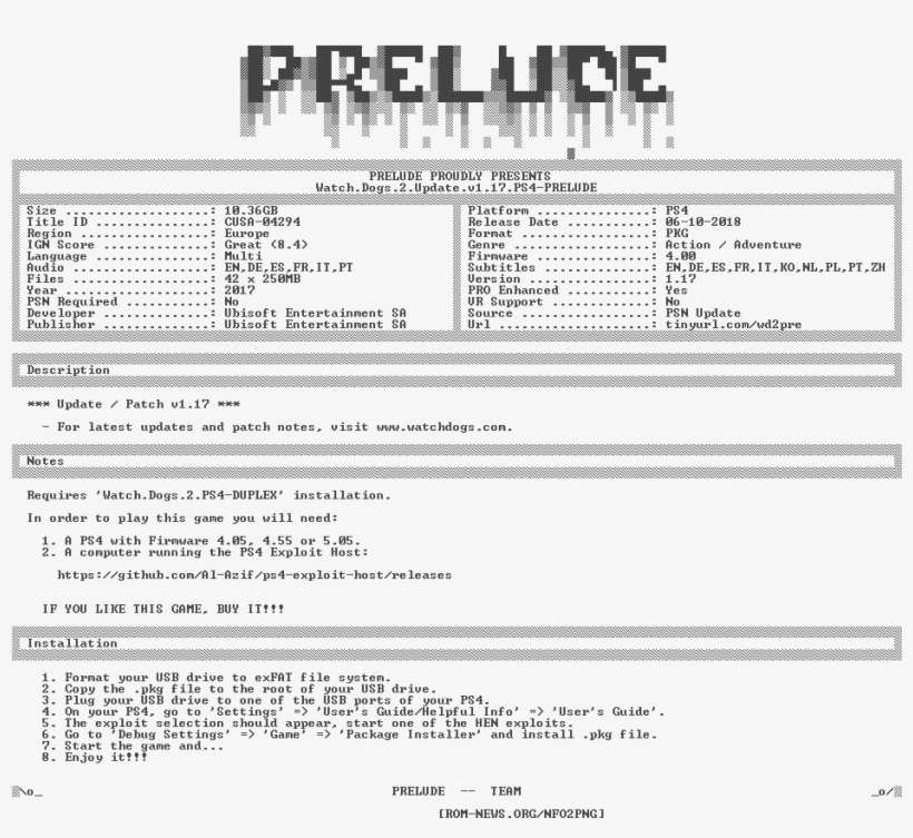 Watch - Dogs - 2 - Update - V1 - 17 - Ps4-prelude - - Playstation 4, transparent png download