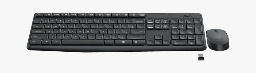 Mk235 Wireless Keyboard And Mouse - Logitech Mk235 Wireless Keyboard And Mouse Set - Wireless, transparent png download