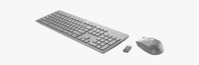 Hp Slim Wireless Keyboard And Mouse - Hp Slim Wireless Keyboard And Mouse Set - Wireless, transparent png download