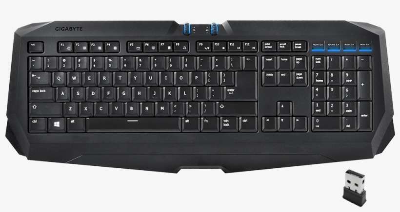 Force K7 Wireless - Gigabyte Gaming Keyboard Force K7 Wireless, Black, transparent png download