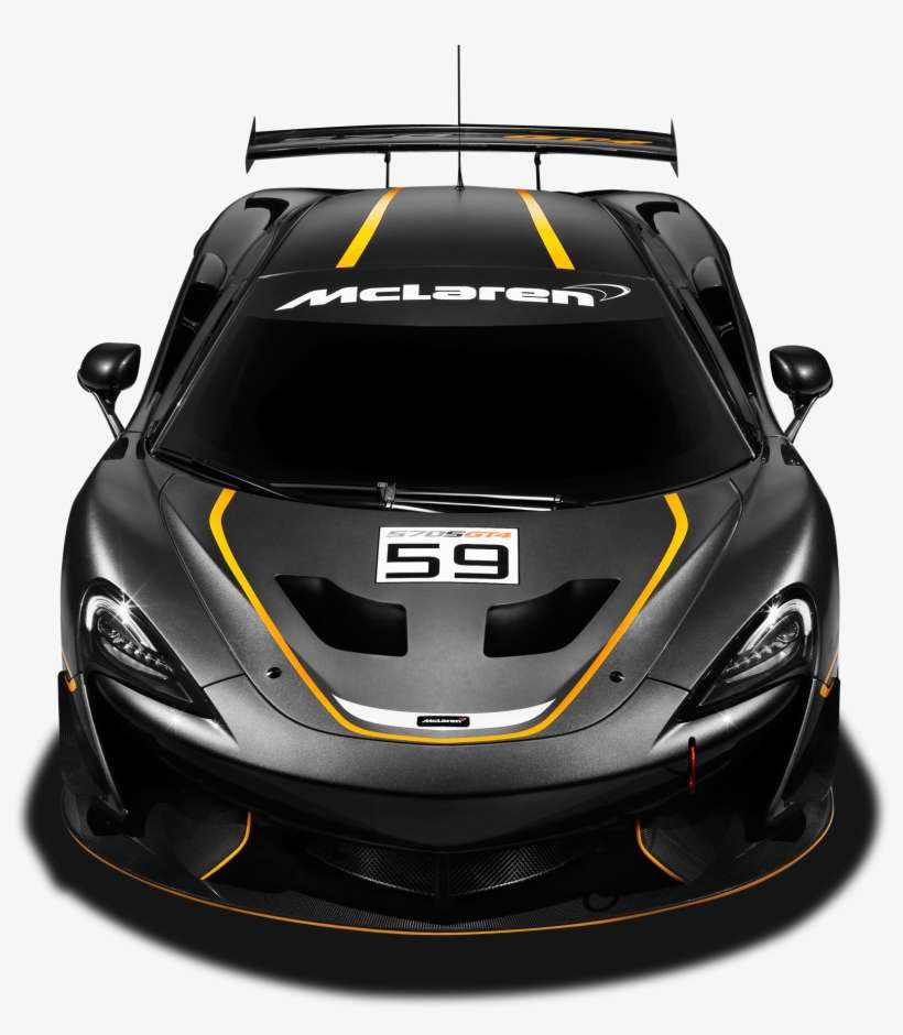 Black Mclaren 570s Gt4 Race Car Png Image - 570s Gt4 Sprint, transparent png download
