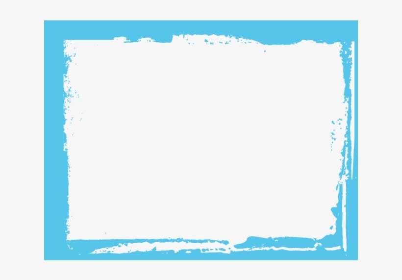 Blue Grunge Blank Frame, Art, Shape, Frame Png And - Parallel, transparent png download